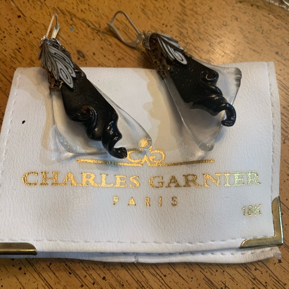 Glass earrings